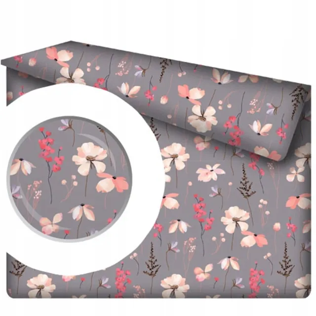 Designpremium Traditionele Katoenen Hoeslaken Zonder Elastiek 140x200cm - Japanse Tuin Multicolor