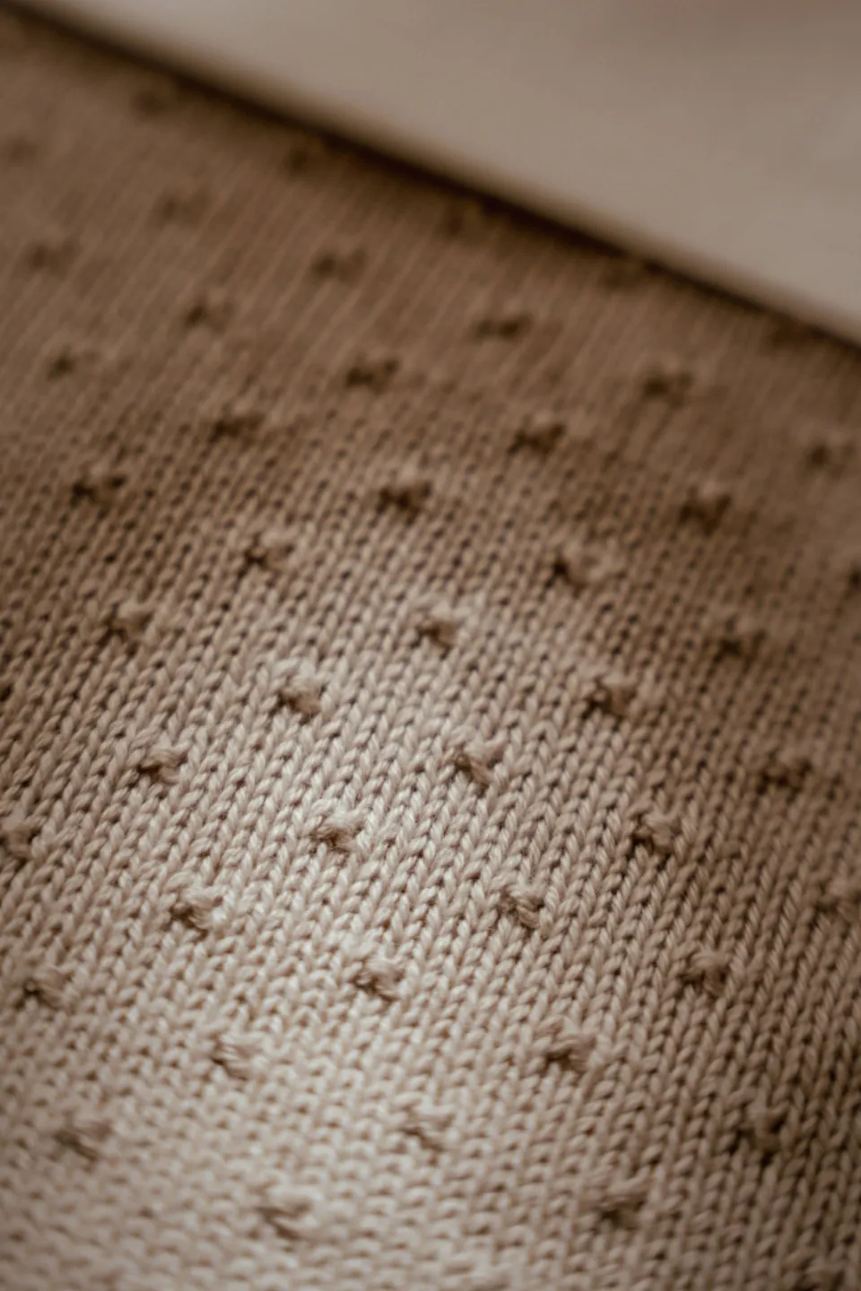 Little Dutch wiegdeken gebreid Pure Soft beige, foto 5