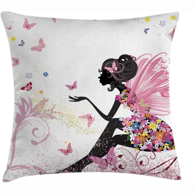 ABAKUHAUS Vlinder-kussenhoes – 45x45 cm – dubbelzijdig bedrukt Multicolor