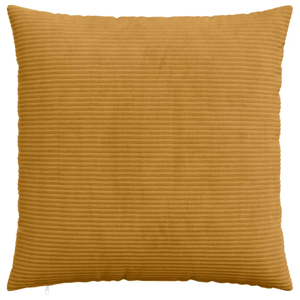 vidaXL Kussensloop 2 st HEERLEN Geel 55 x 55 cm corduroy
