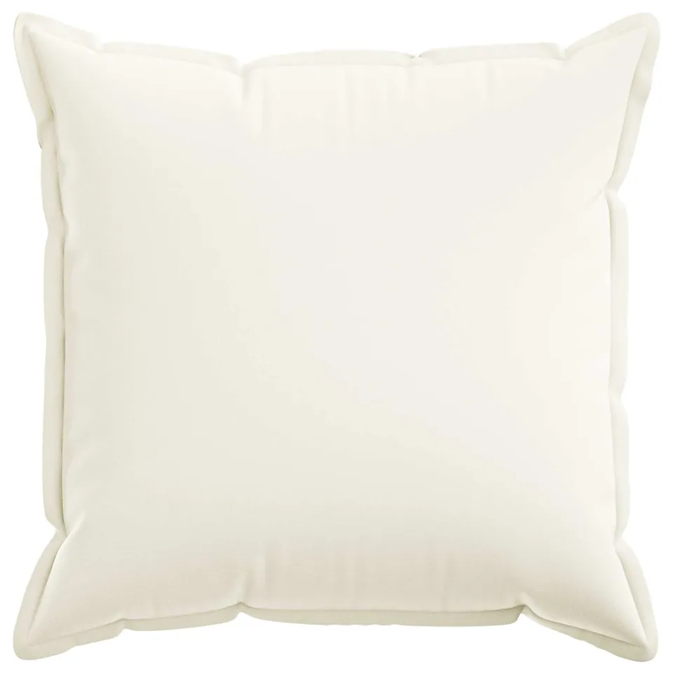 vidaXL Kussensloop 2 st HOUTEN Wit 80 x 80 cm Faux Linnen