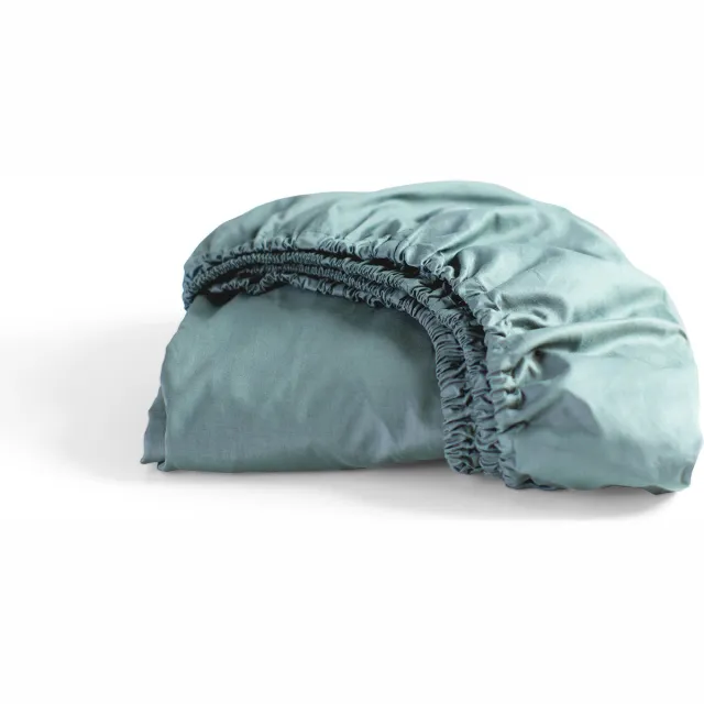 Cinderella Weekend - Hoeslaken - 100% Katoen - Tot 25 cm matrashoogte - 120x200 cm - Mineraal Groen