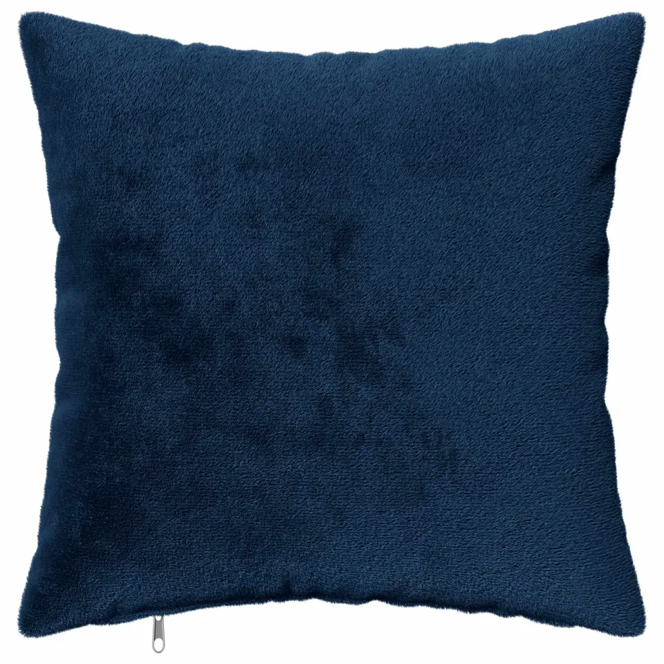 vidaXL Kussensloop 2 st HEERLEN Marineblauw 50 x 50 cm Flanel