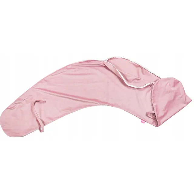 BabyUniverse Hoes voor Zwangerschapskussen Rogal 170cm - Zacht Velours Poederroze