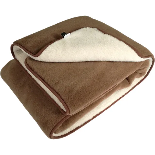 OnceDoce® Dekbed 100% Wol - Dubbelzijdig Zeer Warm - Puur Australische Merino & Kamelen Wol Blend Cappuccino – Bruin Wit Premium Wollen Deken OnceDoce® 2 x 460 g/m² - Warm Ademend Zacht – Woolmark ® Keurmerk - Wasbaar – 140x200cm wit bruin