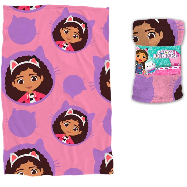Gabby's Poppenhuis Fleece Deken Cute - 90 x 140 cm - Polyester Roze