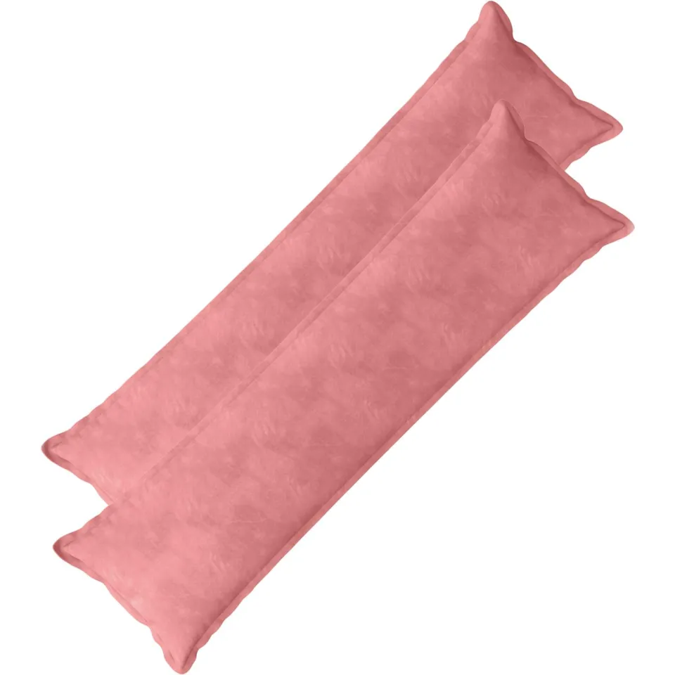 vidaXL Kussensloop 2 st HOUTEN Roze 40 x 145 cm Fluweel, foto 3