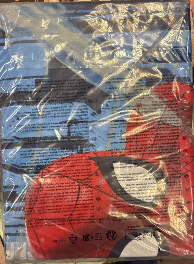 Spider-Man Disney Spiderman Dekbedovertrek set voor kinderen - Blauw - 100% versterkt katoen renforcé