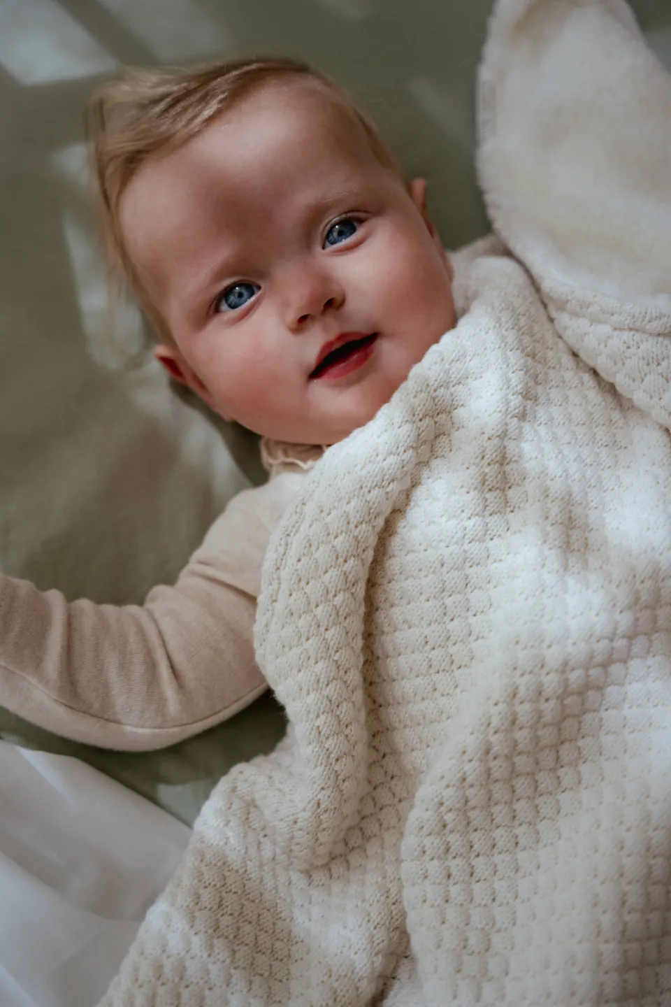 Little Dutch gebreide ledikantdeken Pure Soft White, foto 5