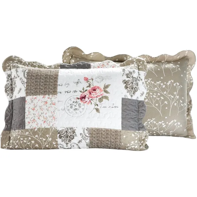 Lavandoux Kussensloop - Vintage Rose - 60x70 - Beige - Set van 2