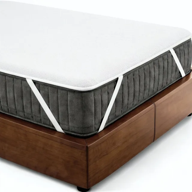 lavea Matrasbeschermer 140x200 cm – Waterdichte Matrashoes, Ademend Katoen-Polyester Mengsel, met 4 Elastische Hoeken, Hypoallergeen, Wasbaar en Duurzaam, Wit