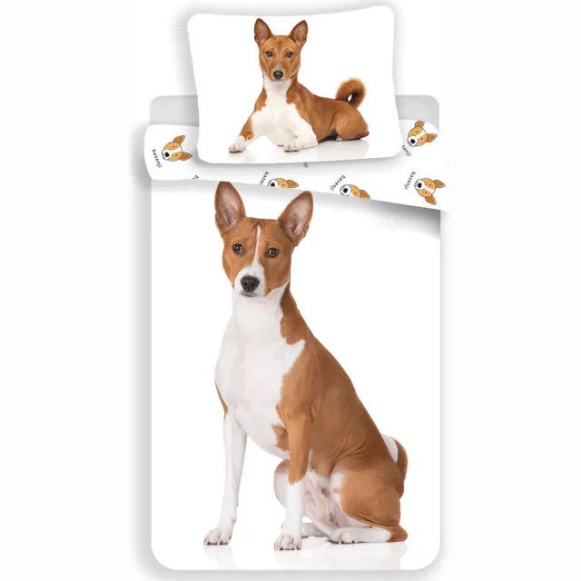 Animal Pictures Dekbedovertrek Hond - Eenpersoons - 140 x 200 / 70 x 90 cm - Katoen Wit