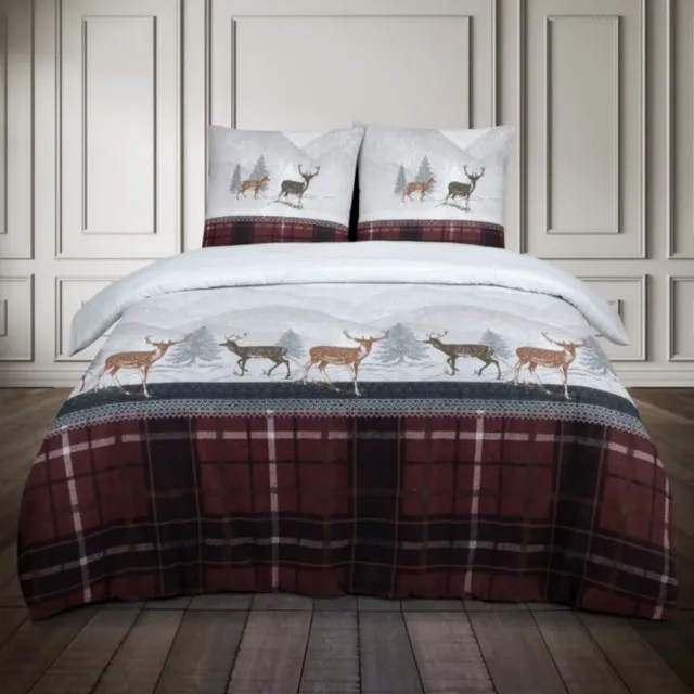 Better Nights Luxe Katoen Flanel dekbedovertrek Formigal - 240x220 rood
