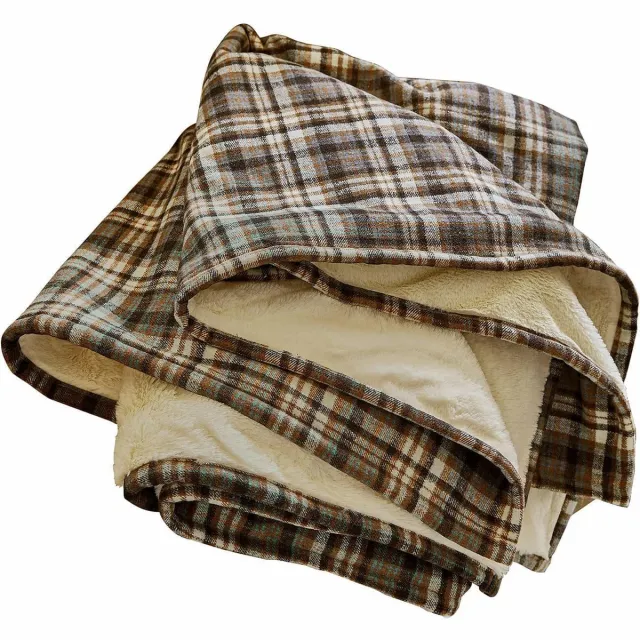 Loberon Plaid Celestria bruin/beige