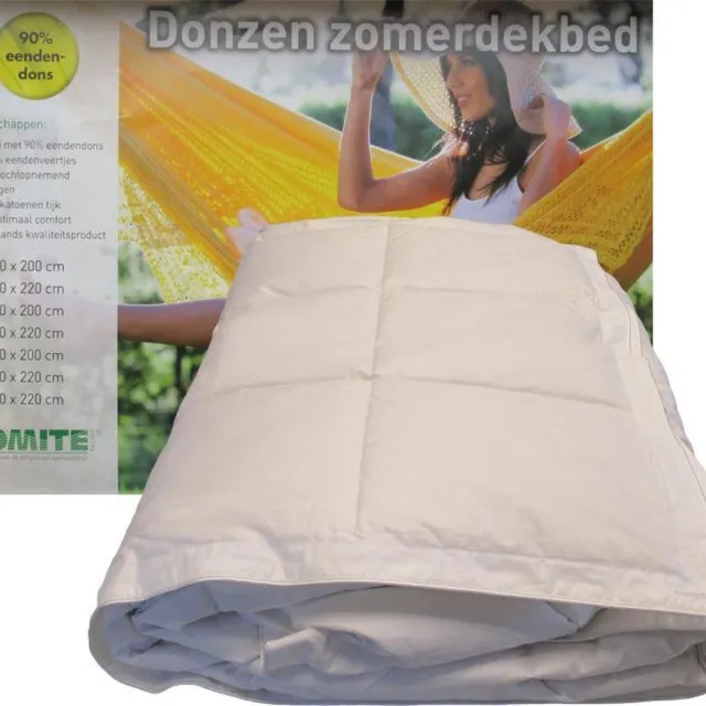 iSleep Dekbed Zomer Dons - 90% Dons - Litsjumeaux XL - 260x220 cm - Wit