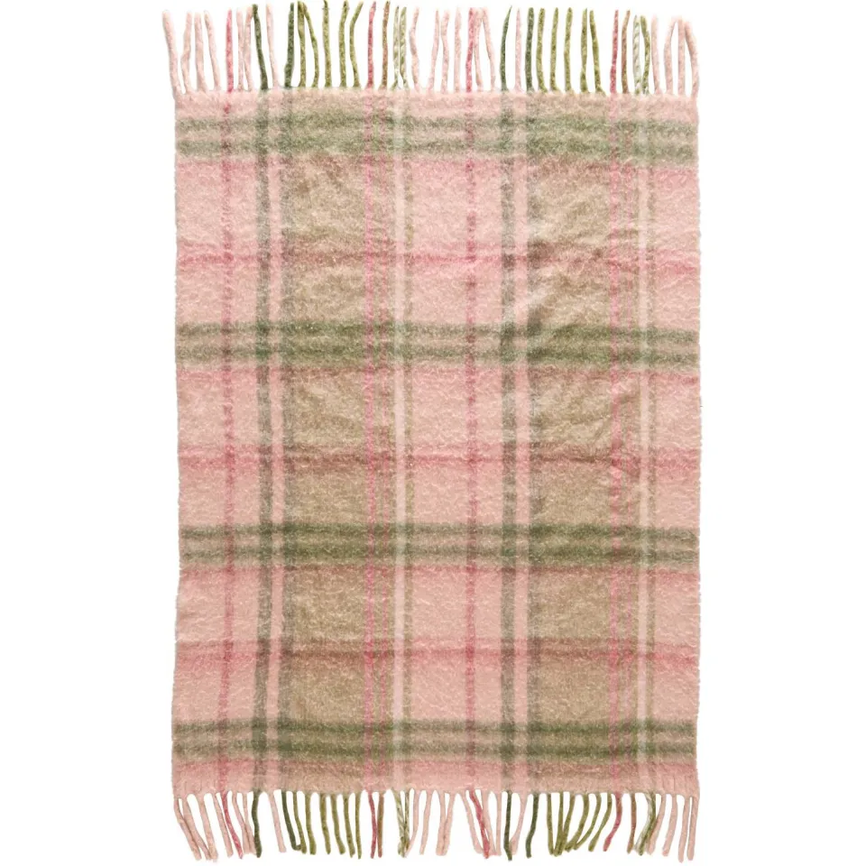 NOUS Living Joy plaid roze/groen