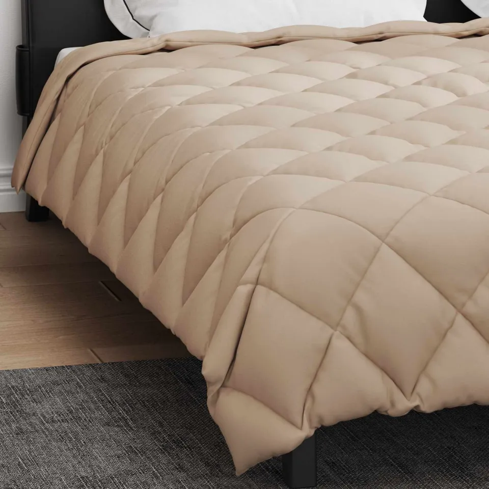 vidaXL Winter Dekbed 200 x 220 cm 450 gsm Microvezel Taupe, foto 4