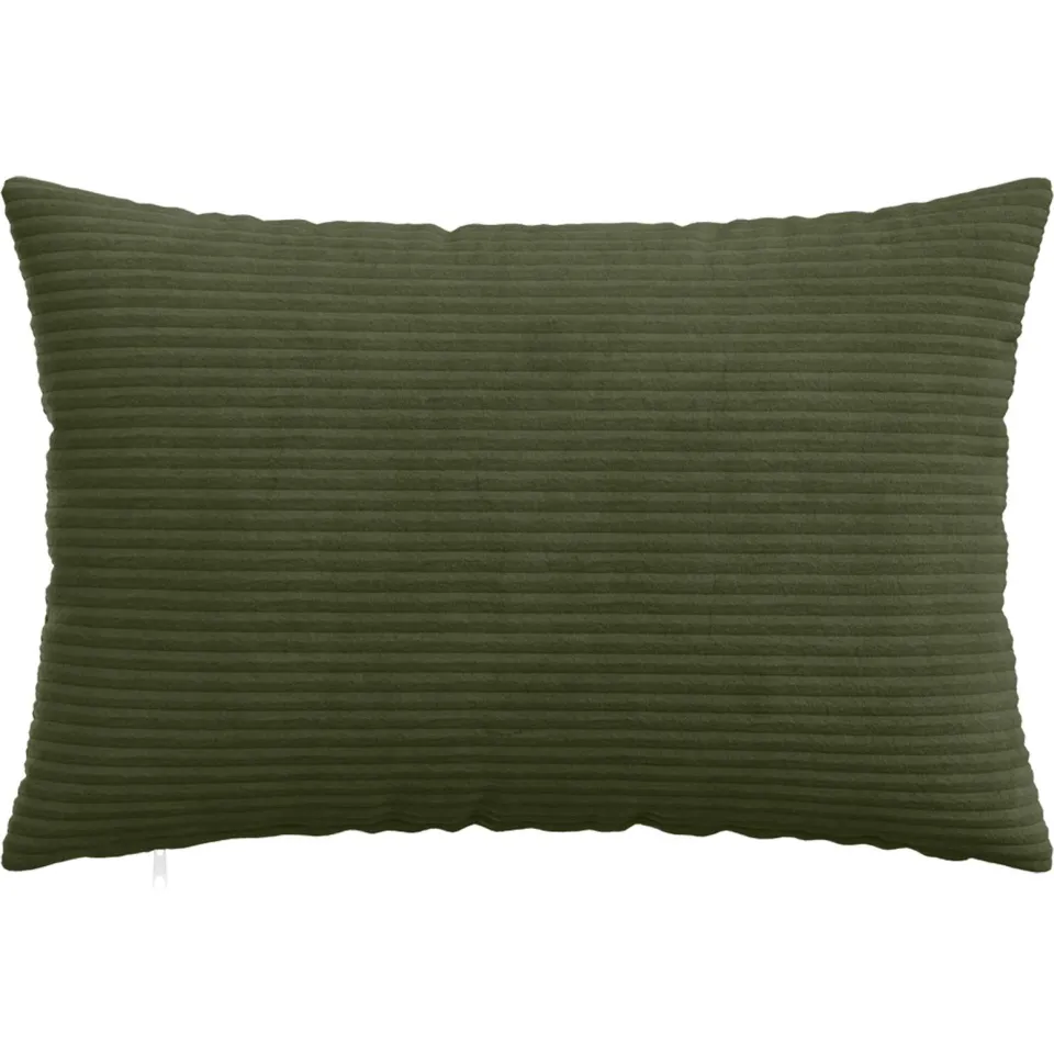 vidaXL Kussensloop 2 st HEERLEN Groen 50 x 80 cm corduroy