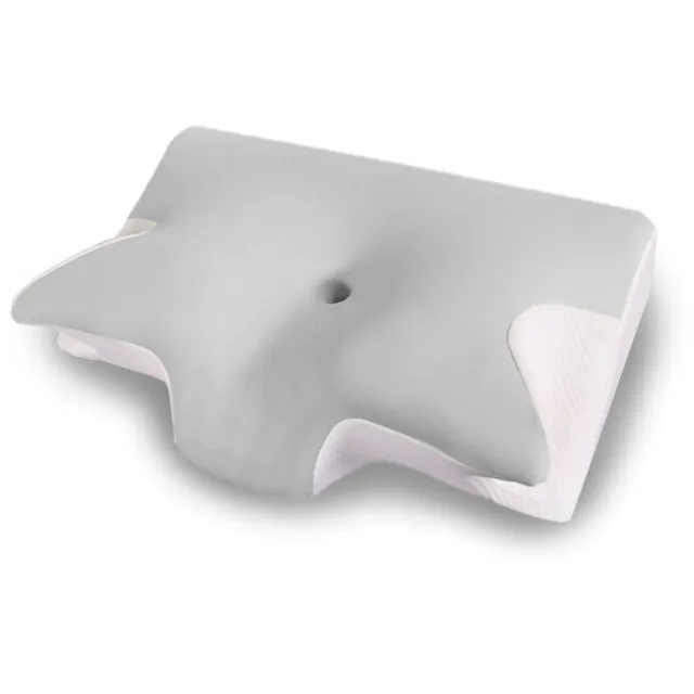 Gloovon Anti Snurk Kussen - Hoofdkussen Nekklachten - Ergonomisch Kussen - Voor iedere slaaphouding - 64 x 43 cm - Hoofdkussen - Verkoelend - Slaapkussen Grijs