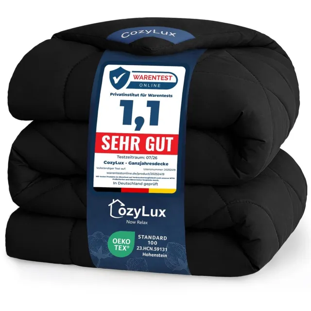 Duraxl Dekbed - Microvezel - 140 x 200 cm - Zwart