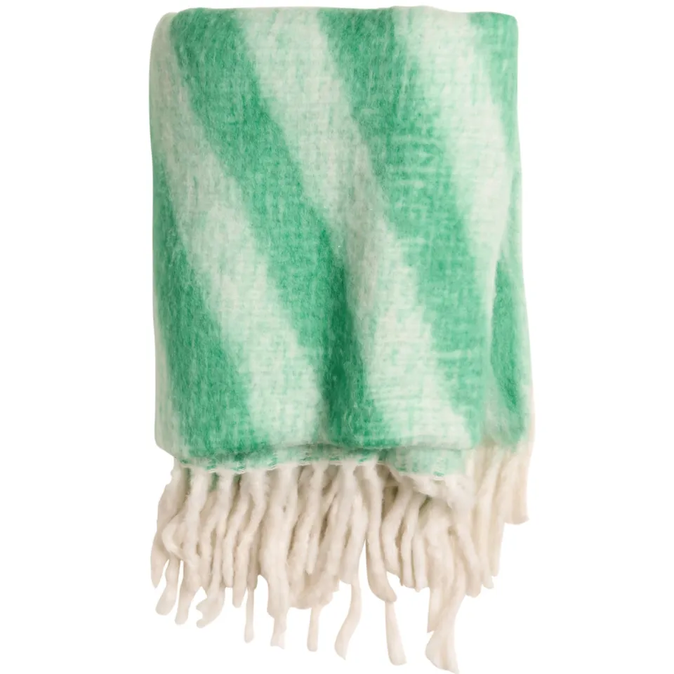 NOUS Living Launac plaid groen wit groen/off white