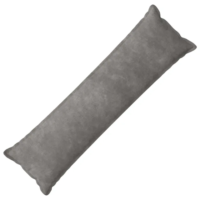 vidaXL Kussensloop HOUTEN Lichtgrijs 40 x 145 cm Microfiber Fleece
