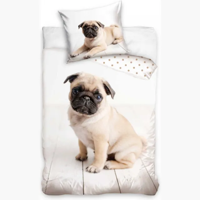 Carbotex DREAMEE Dekbedovertrek Mops 140 x 200 cm Multicolor