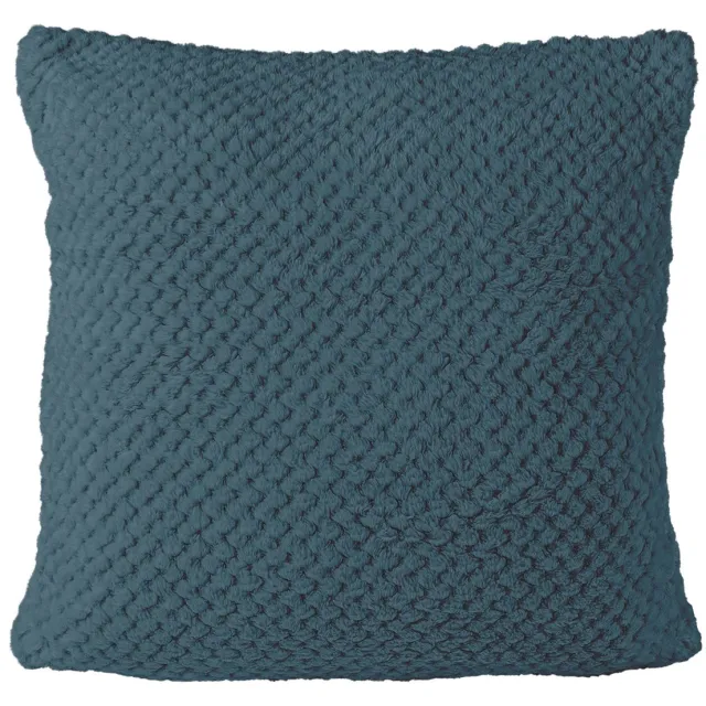 Darymex Jacquard Decoratieve Kussenhoes 40x40 cm - Marineblauw / Zeeblauw - Luxe Jacquard Structuur (240 g/m²) - Met Ritssluiting - Hypoallergeen - 1 Stuk blunders