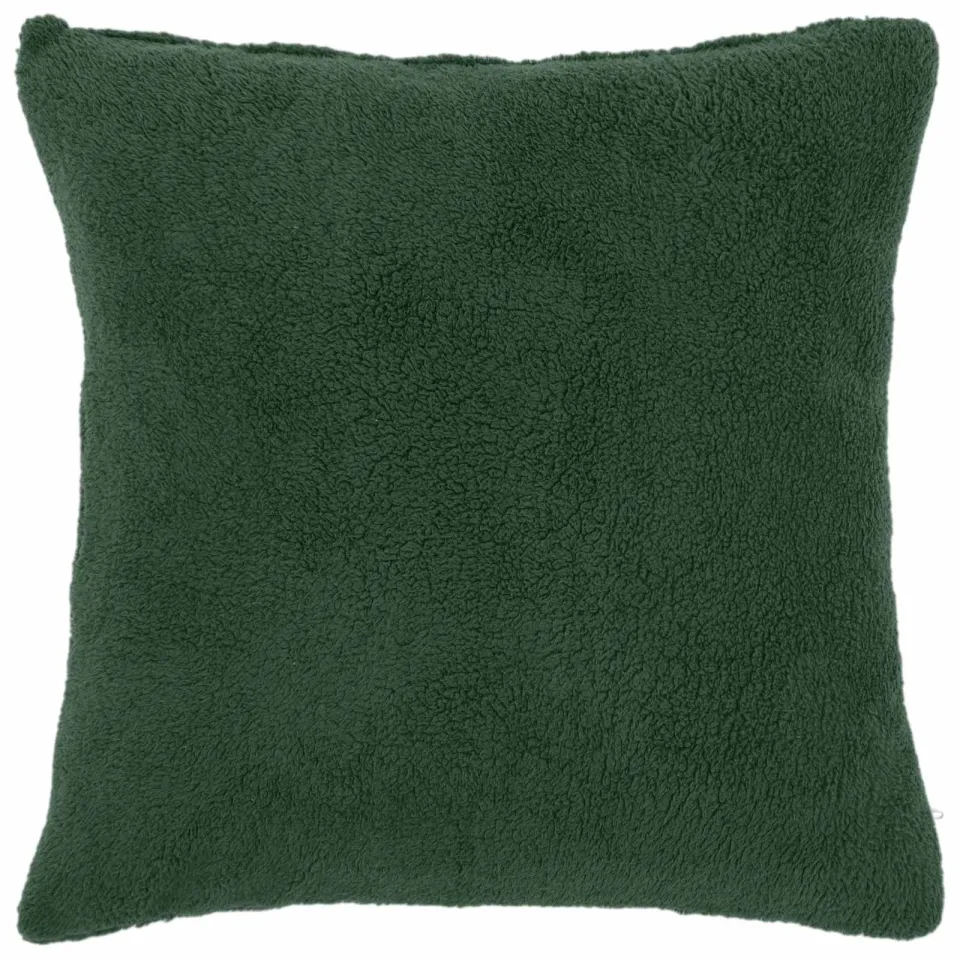 vidaXL Kussensloop 2 st HEERLEN Donkergroen 65 x 65 cm Bouclé groen, foto 2