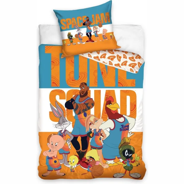 Carbotex Dekbedovertrek Space Jam 140 X 200 Cm Katoen Oranje