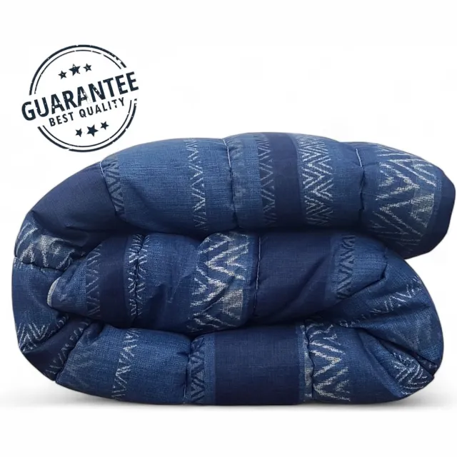 bedlin Premium Dekbed bedrukt - Zonder hoes ( 2 in 1 ) - Tweezijdig - 240 x 220 cm - African Blue/Schelp Multicolor