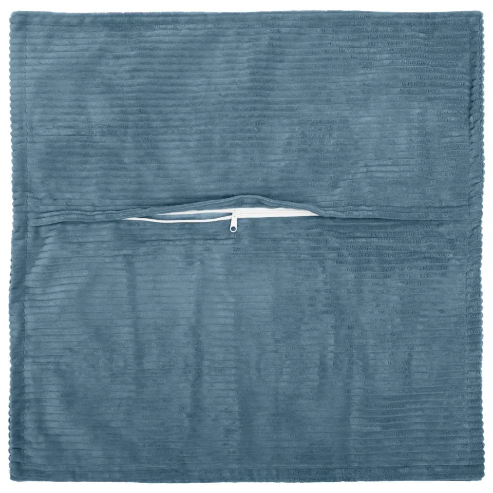 vidaXL Kussensloop 6 st HOUTEN Blauw 50 x 50 cm corduroy, foto 4
