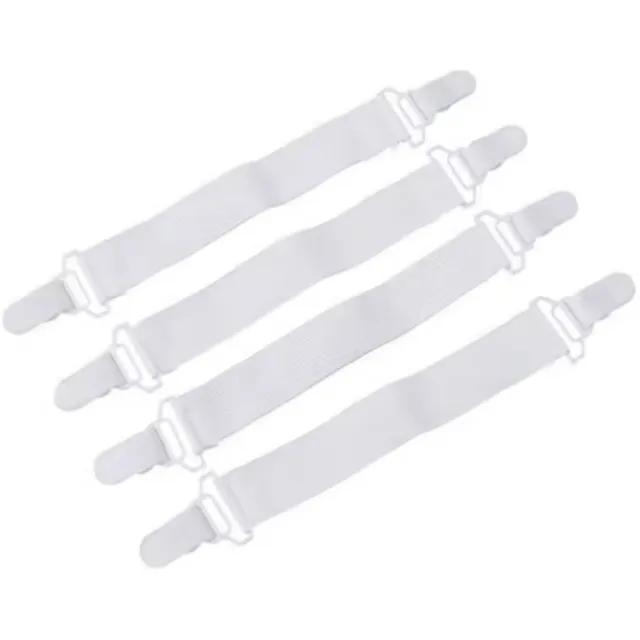 CHPN Lakenspanners - Dekbedclips - Laken klemmetjes - 4 stuks - Multifunctioneel - Spanners - Clips voor je onderlaken - Wit - CHPN