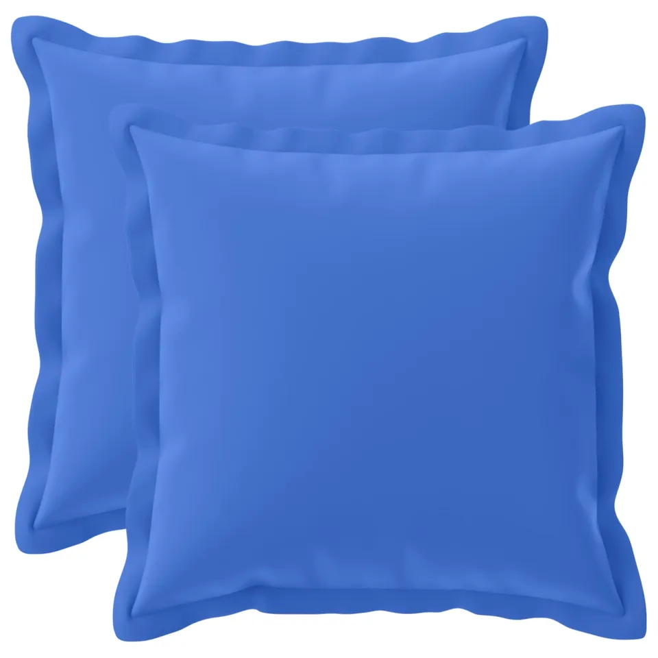 vidaXL Kussensloop 2 st HOUTEN Koninklijk Blauw 30 x 30 cm Polyester, foto 3
