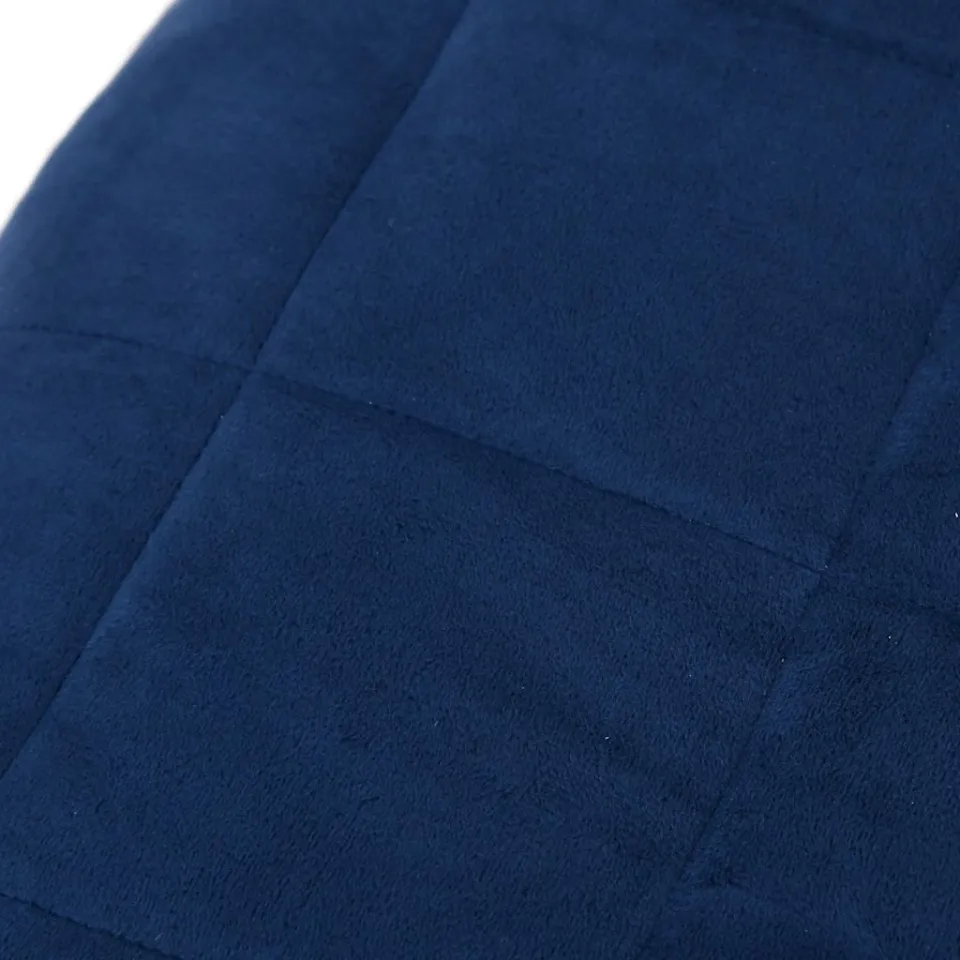 vidaXL Verzwaringsdeken 220x235 cm 15 kg stof blauw, foto 4