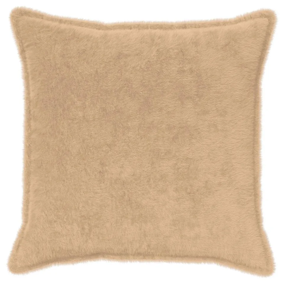 vidaXL Kussensloop 6 st HOUTEN Crèmekleurig 80 x 80 cm