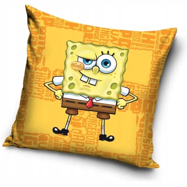 Spongebob Kussenhoes Velvet 40x40 cm - Zacht en Duurzaam Geel