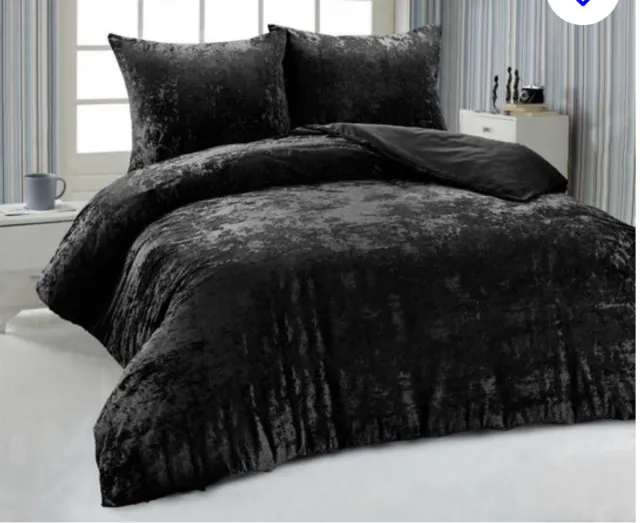 Home bedding velvet couture dekbedovertrek- 200x200/220+ 2 kussenslopen 60x70cm- Tweepersoons - velvet touche- zwart