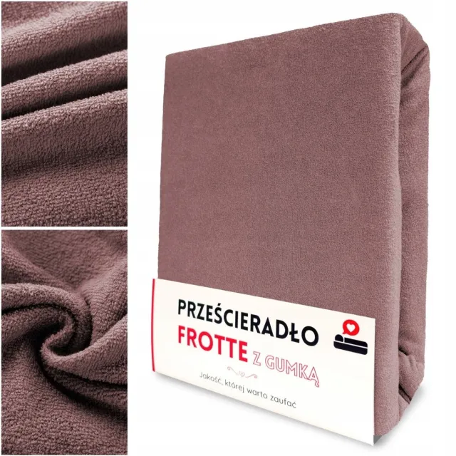 LOZKOHOLICY.PL Hoeslaken Frottier 70x140 cm met Elastiek - Gaja Katoen roze