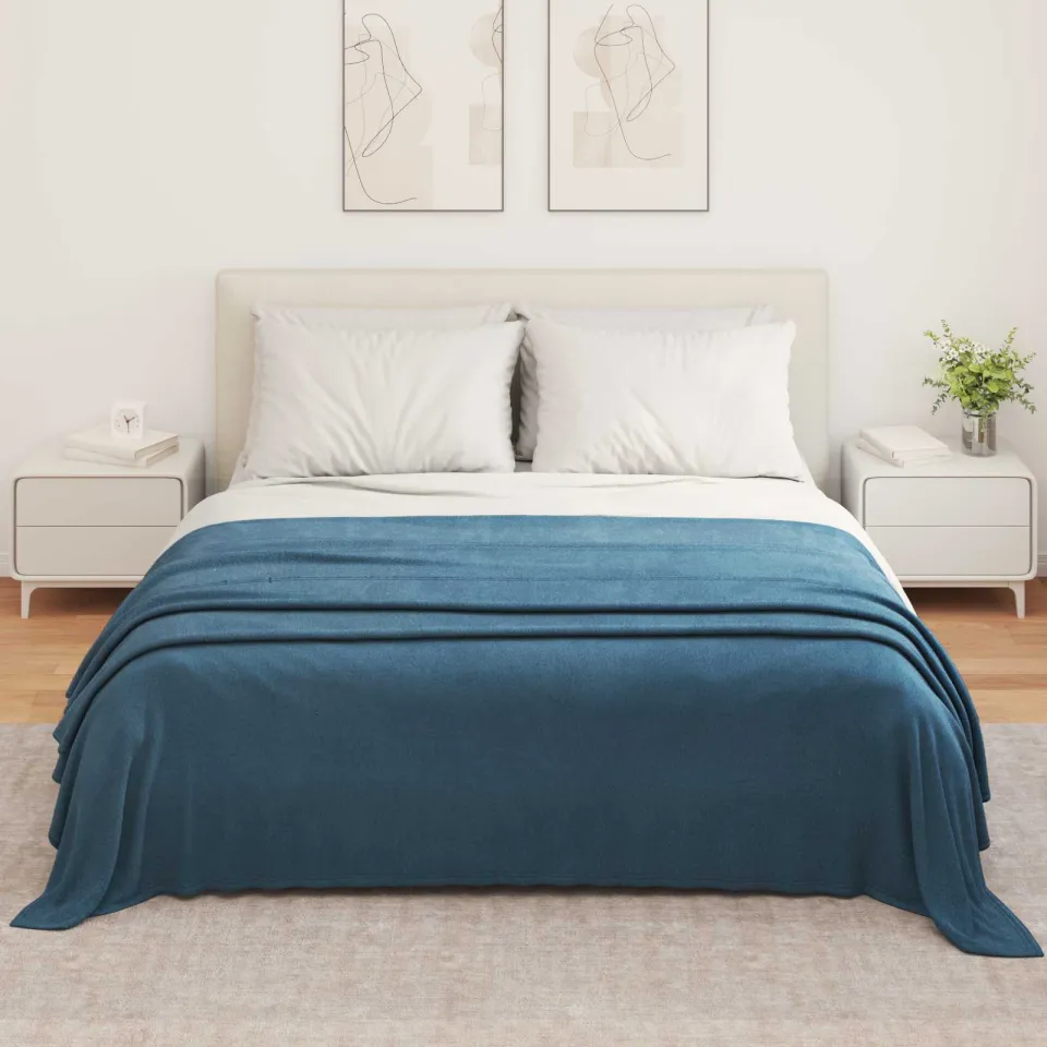 vidaXL Kleden 6 st Marineblauw 350 x 270 cm 8,09 kg Fleece, foto 3