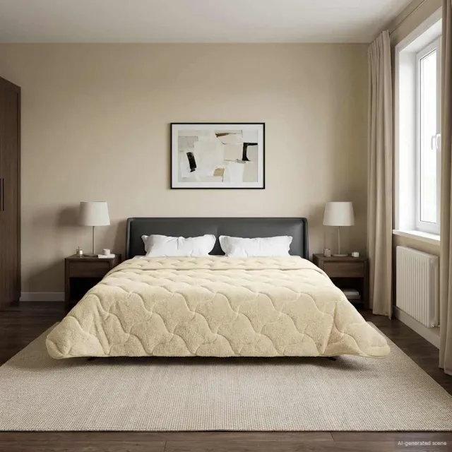 vidaXL Vol jaar dekbed 220 x 260 cm Crème