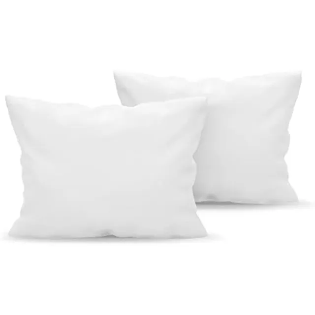 PromoHome Microvezel Kussenslopen Set van 2 Stuks - 50x80 cm - Wit - Hypoallergeen - Zacht Katoen Alternatief - Wasbaar op 60°C - Drogerbestendig - Rimpelvrij