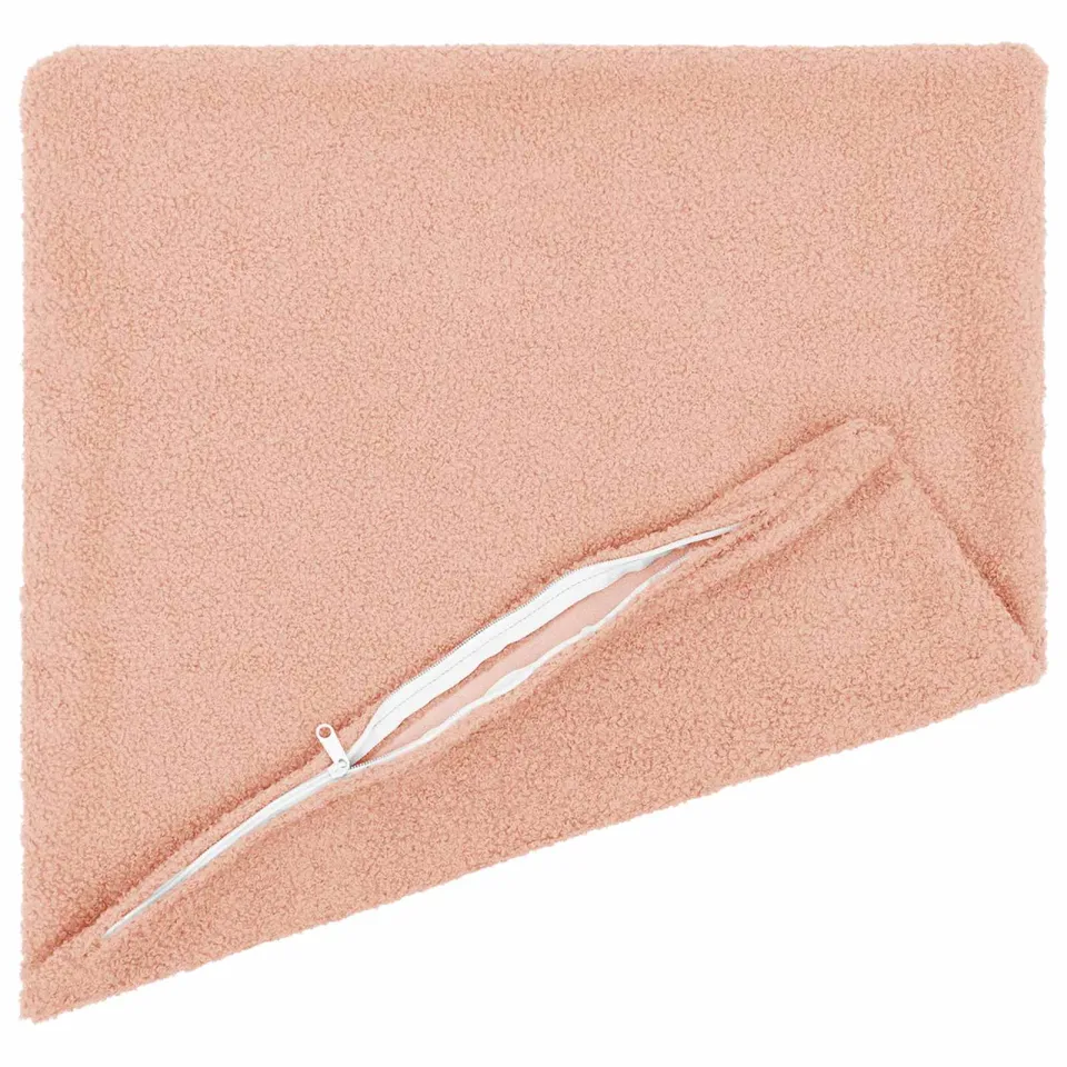 vidaXL Kussensloop 12 st HEERLEN Roze 40 x 40 cm Bouclé, foto 4