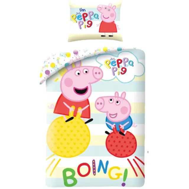 Peppa Pig Dekbedovertrek Boing 140 x 200 cm katoen Multicolor