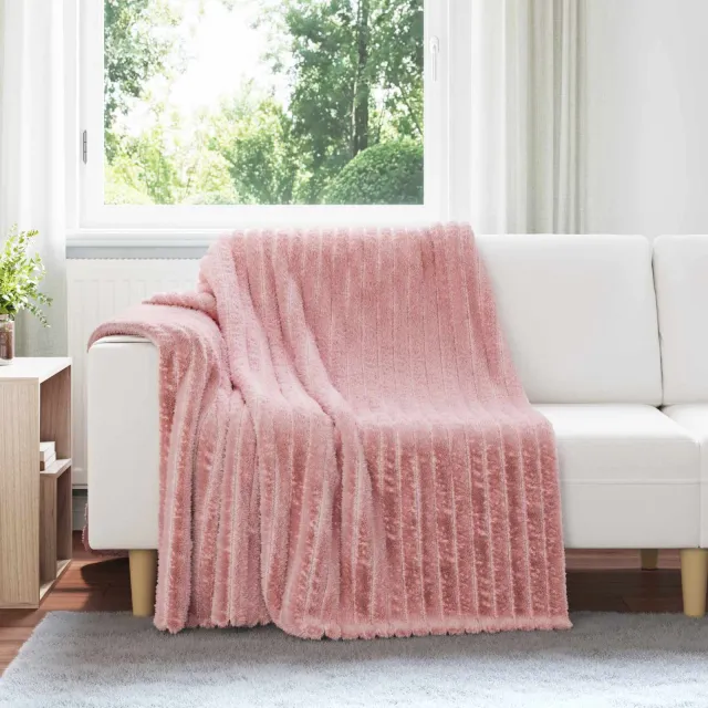 vidaXL Kleden 6 st Roze 200 x 150 cm 4,75 kg Fleece, foto 2