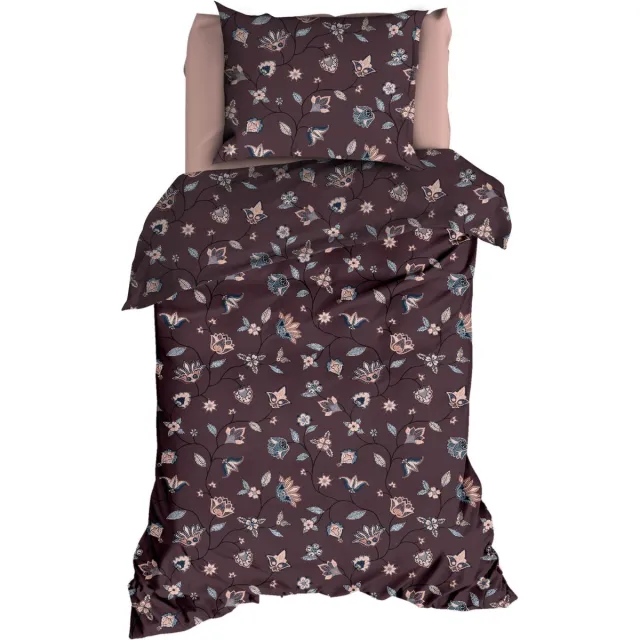 Satin D Or Satin d`or Satijn Dekbedovertrek 140X200/220 Cm Stacey Aubergine Paars