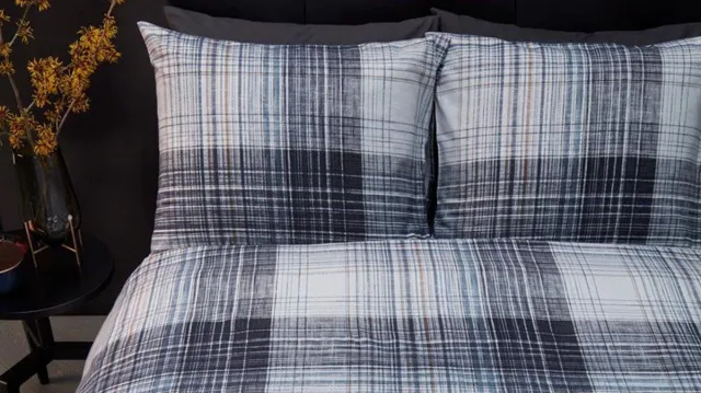 Beddinghouse Dekbedovertrek Flanel Filip Grey grijs