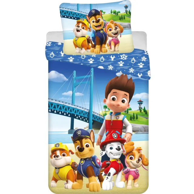 PAW Patrol Dekbedovertrek Brug - Eenpersoons - 140 x 200 cm - Katoen Multicolor