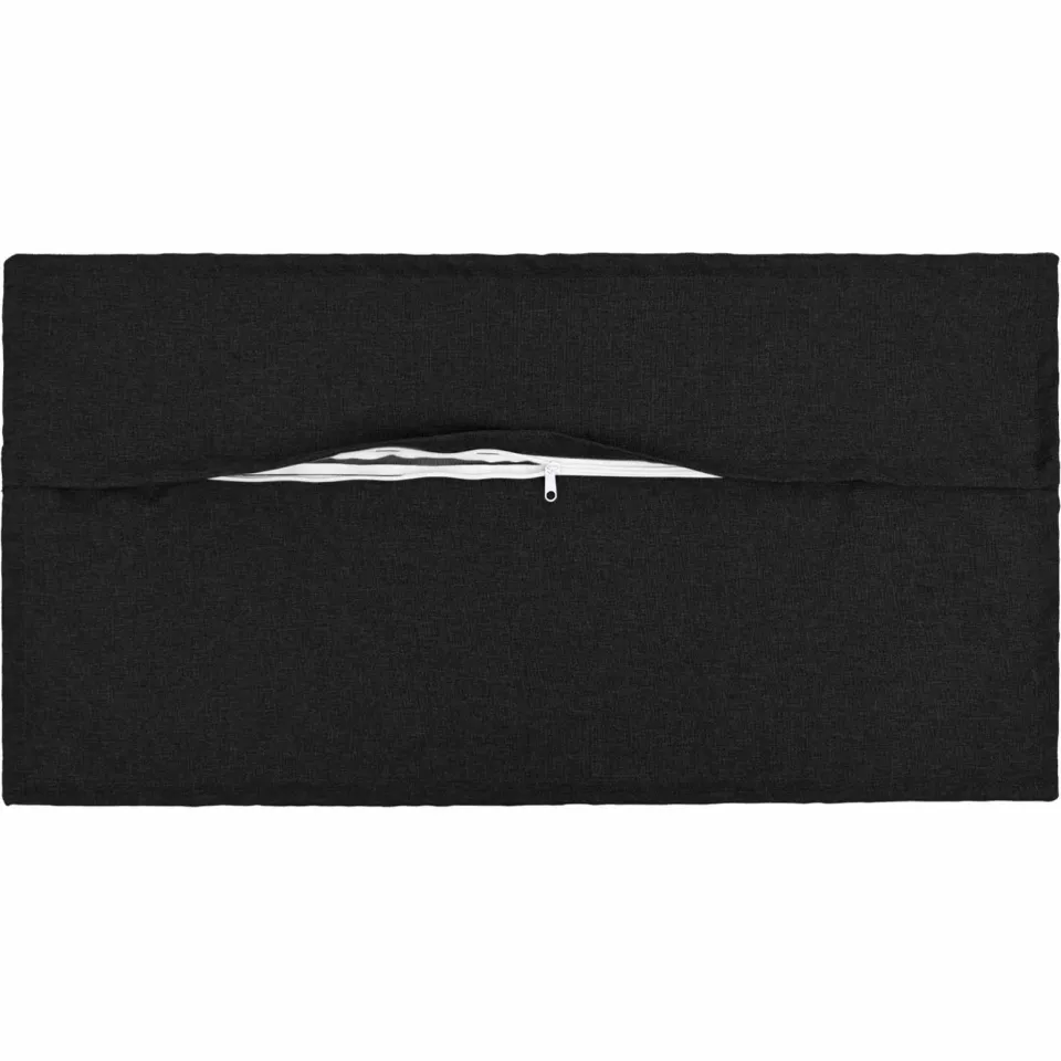 vidaXL Kussensloop 2 st HOUTEN Zwart 40 x 70 cm Faux Linnen, foto 4