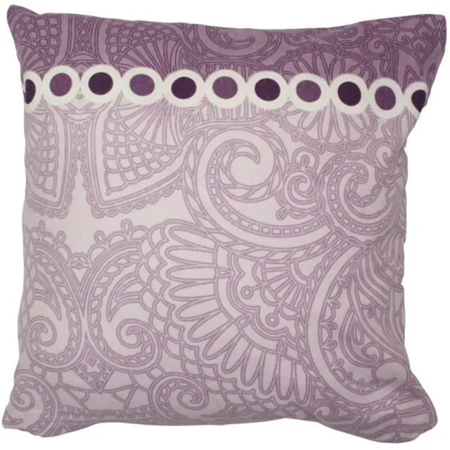 Matex Kussensloop - Flanel - 40x40 cm - Rits lila